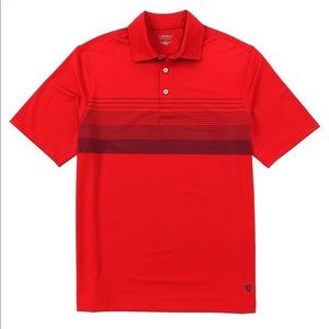 Host Pick.!❤️Cremieux Performance Stretch Chest Stripe Short Sleeve Polo Shirt.